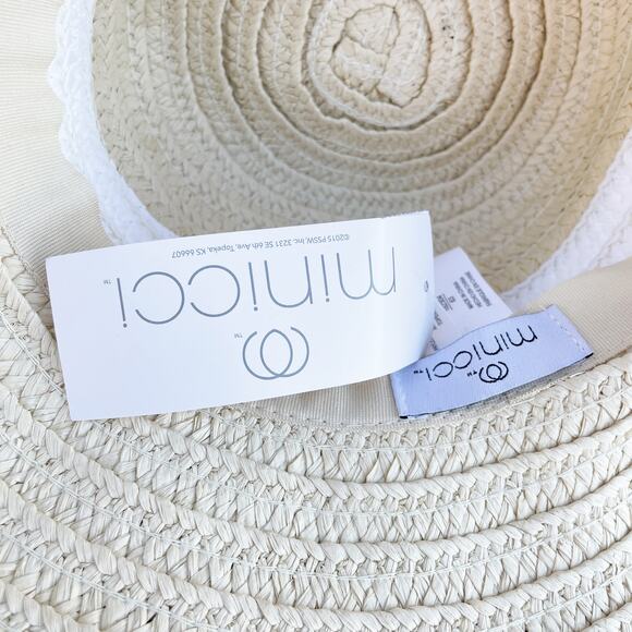 Minicci Women's Wide Brim Floppy Sun Hat NWT - Picture 4 of 5